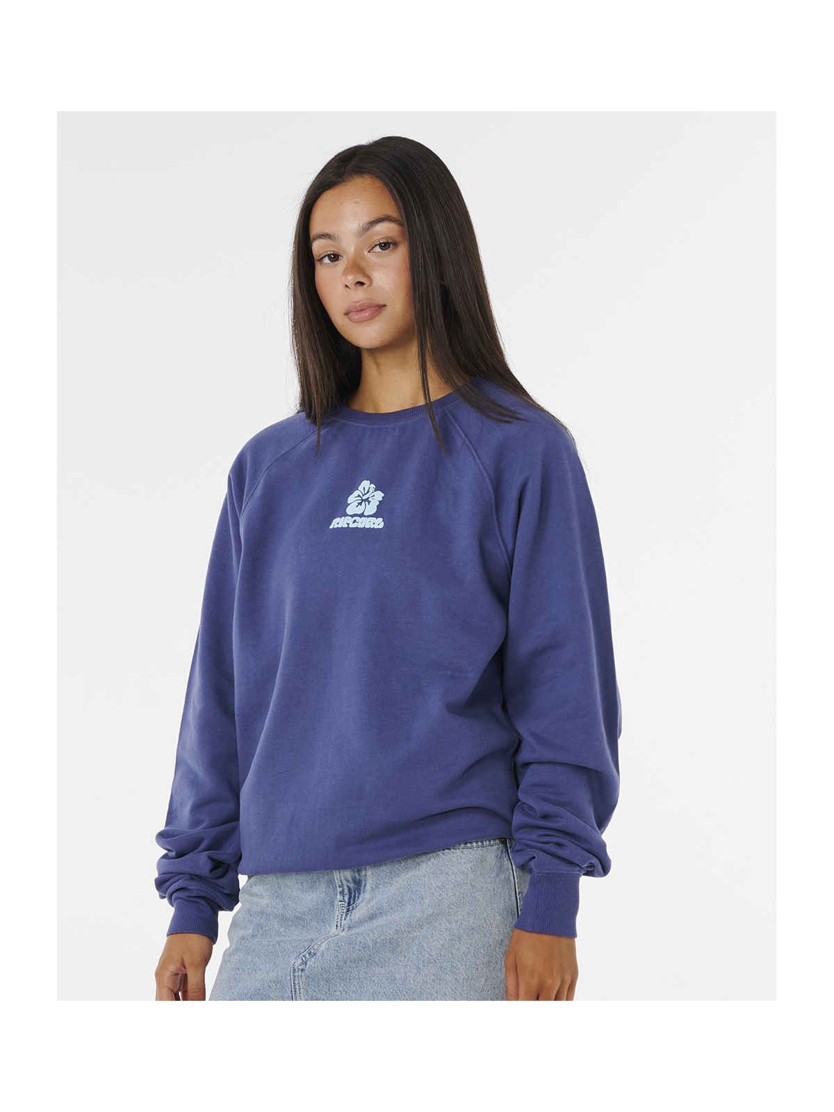 Bluza RIP CURL LUXE SURF RAGLAN RELAXED CREW granatowa