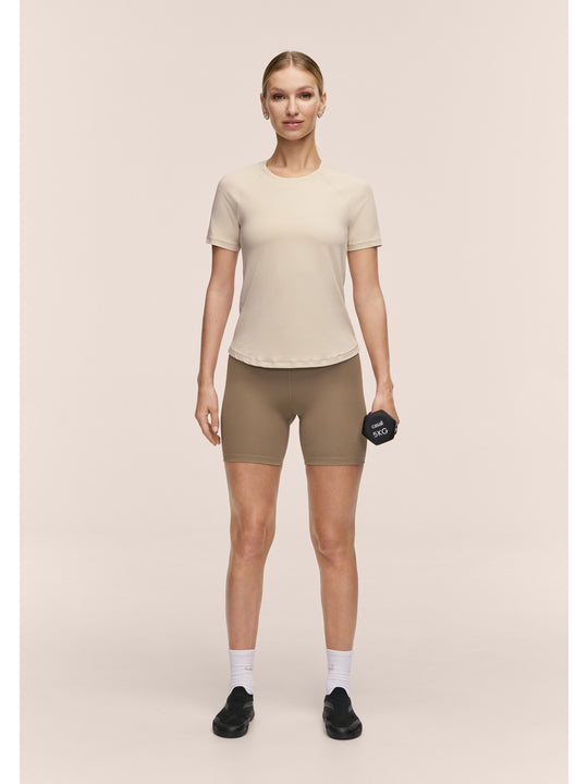 Koszulka damska CASALL Essential Tee kolor beżowy
