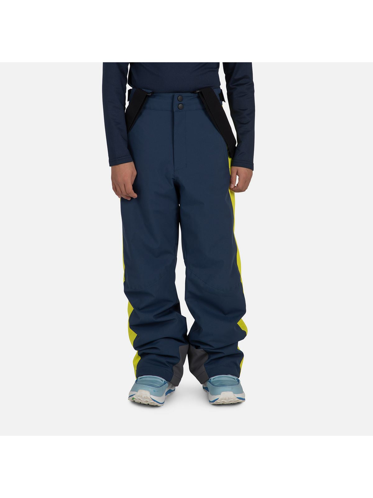 Spodnie narciarskie chłopięce Rossignol Boy Velika Suspenders Pant granatowy - Adventure Sports
