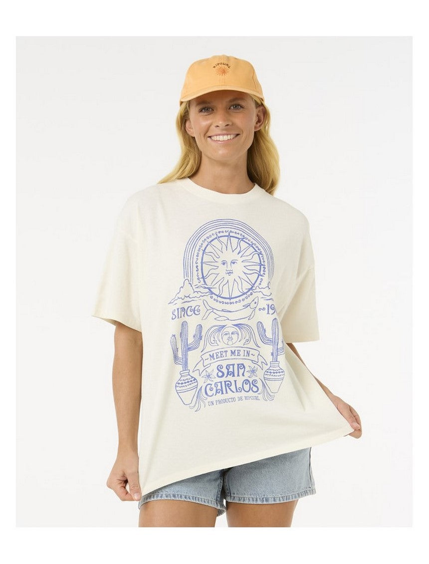 Koszulka damska RIP CURL San Carlos Heritage Tee biała