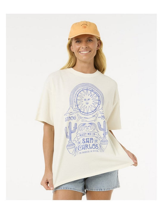Koszulka damska RIP CURL San Carlos Heritage Tee biała
