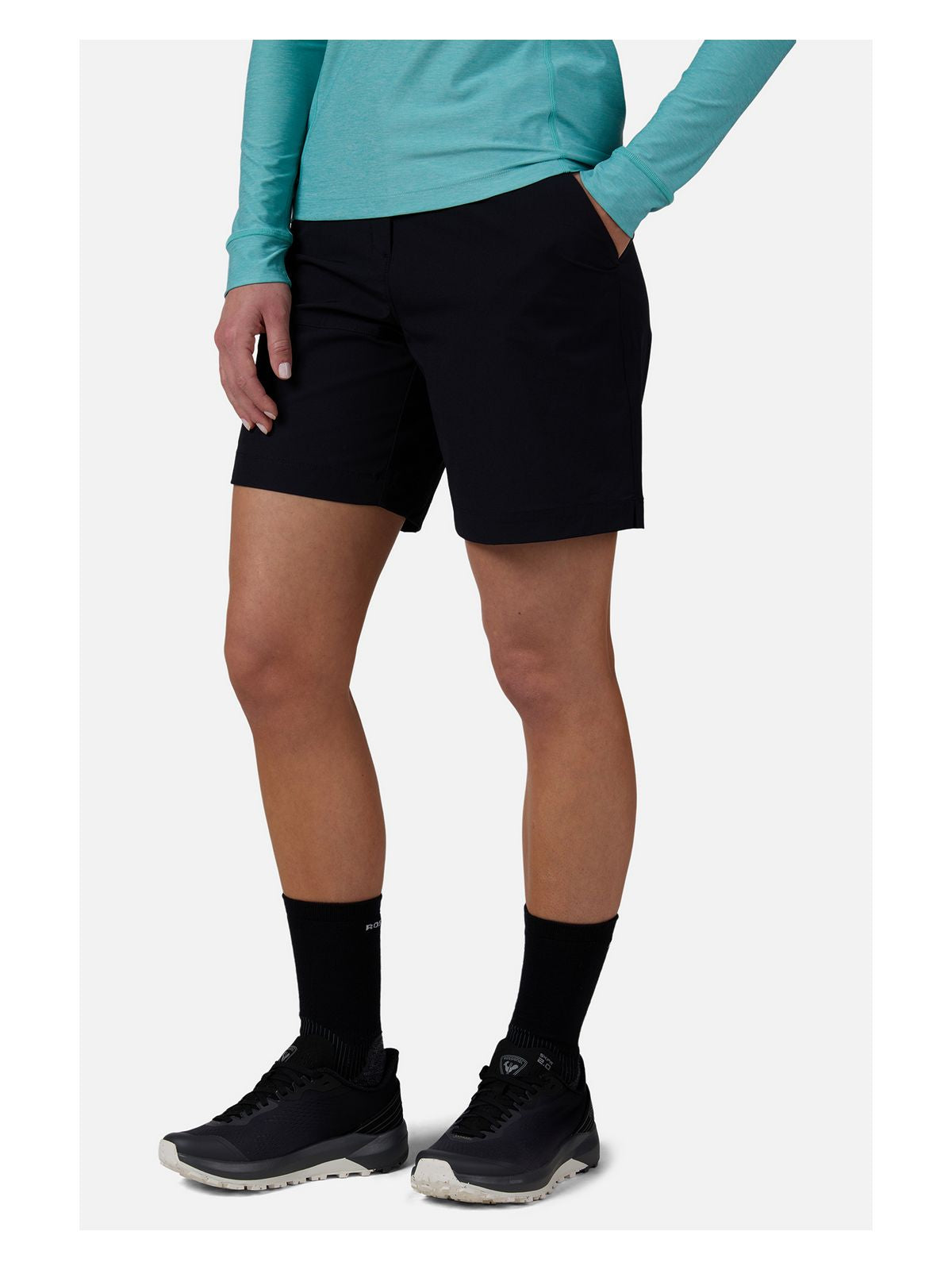 Szorty damskie ROSSIGNOL W Lycian Short 8’’ czarny - Adventure Sports