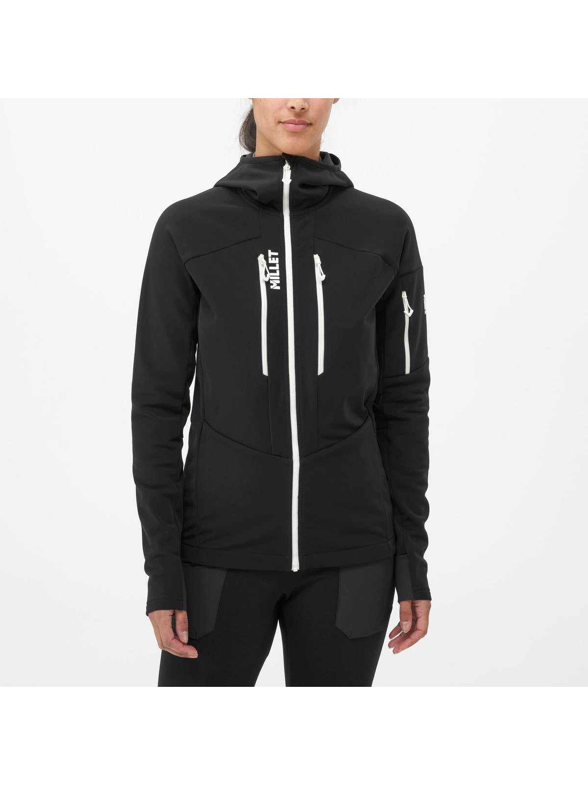 Kurtka damska w góry MILLET W Pierra Ment Hoodie Czarny - Adventure Sports