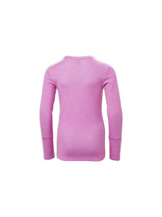 Bielizna dziecięca HELLY HANSEN Jr Lifa Merino Midweight Set kolor różowy
