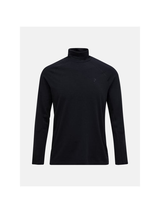 Koszulka termiczna męska PEAK PERFORMANCE Magic Rollneck Wool-blend Baselayer Men czarna
