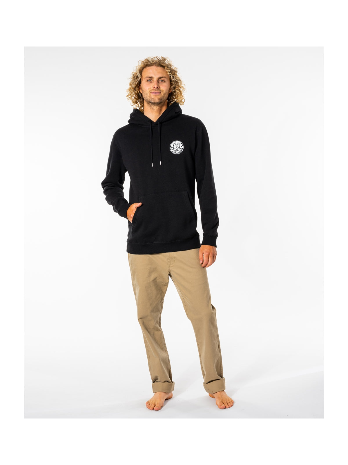 Bluza męska Rip Curl WETSUIT ICON HOOD czarna - Adventure Sports