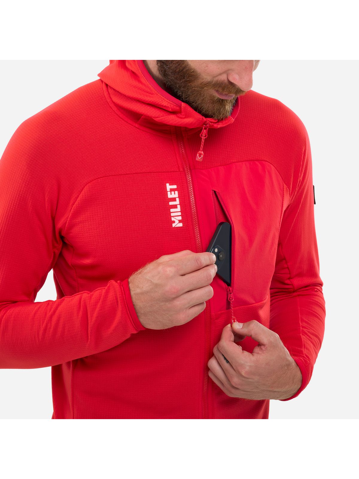 Bluza męska MILLET Trilogy Icon Lightgrid Hd M czerwona
