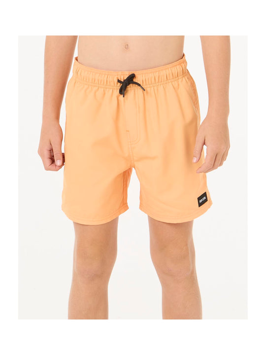 Szorty kąpielowe chłopięce RIP CURL OFFSET VOLLEY - BOY pomarańczowe

