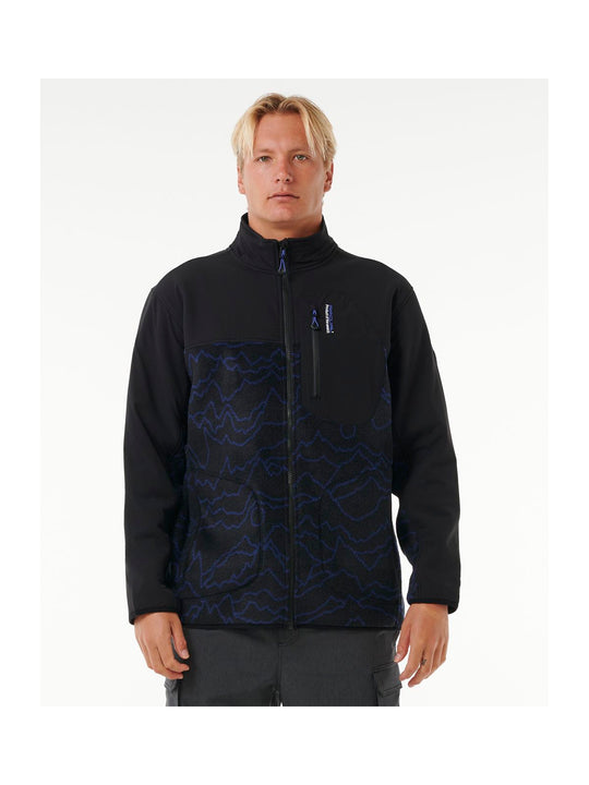 Bluza RIP CURL Anti Series Search Zip Crew czarny - Adventure Sports
