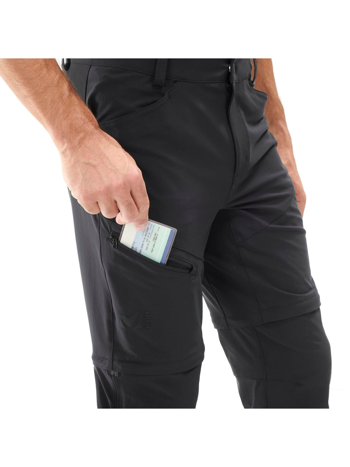 Spodnie MILLET M Trekker Str Zip Off Pt czarny - Adventure Sports
