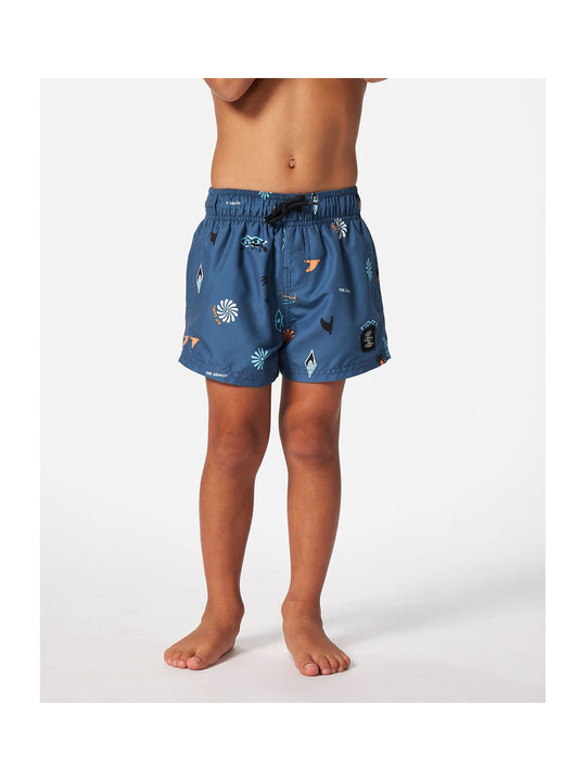 Szorty kąpielowe chłopięce RIP CURL Grom Energy Volley - Boy granatowe
