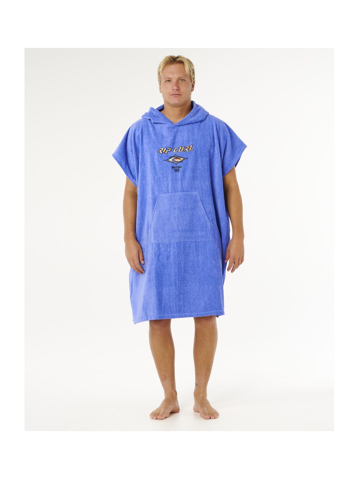 Ponczo męskie RIP CURL Logo Hooded Towel niebieskie
