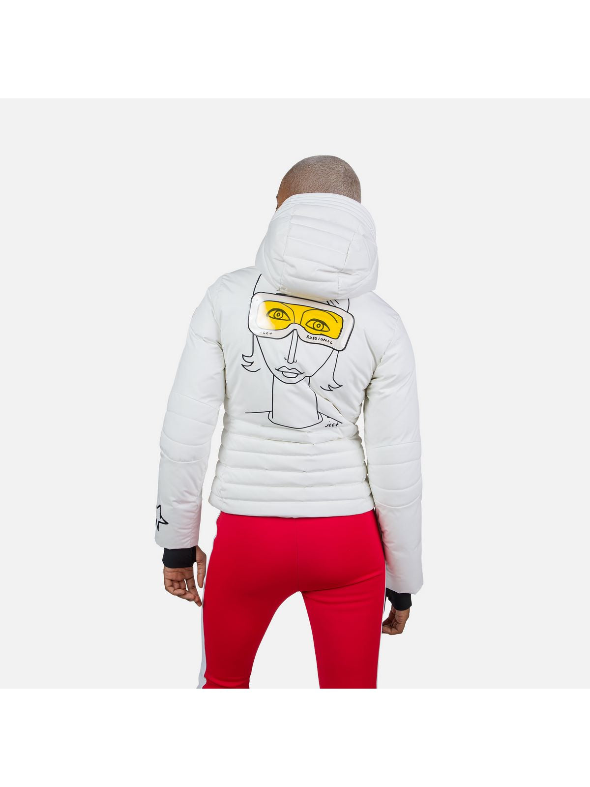 Kurtka Rossignol W Stellar Down Jkt biały - narciarska - Adventure Sports