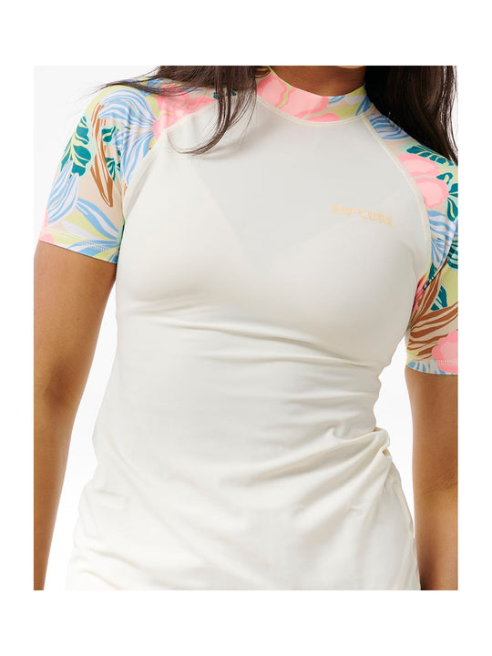 Lycra RIP CURL Follow The Sun Upf 50 S/S pomarańczowy - Adventure Sports
