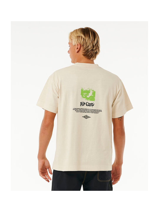 Koszulka RIP CURL Qsp Metal Core Tee biały - XS - Adventure Sports
