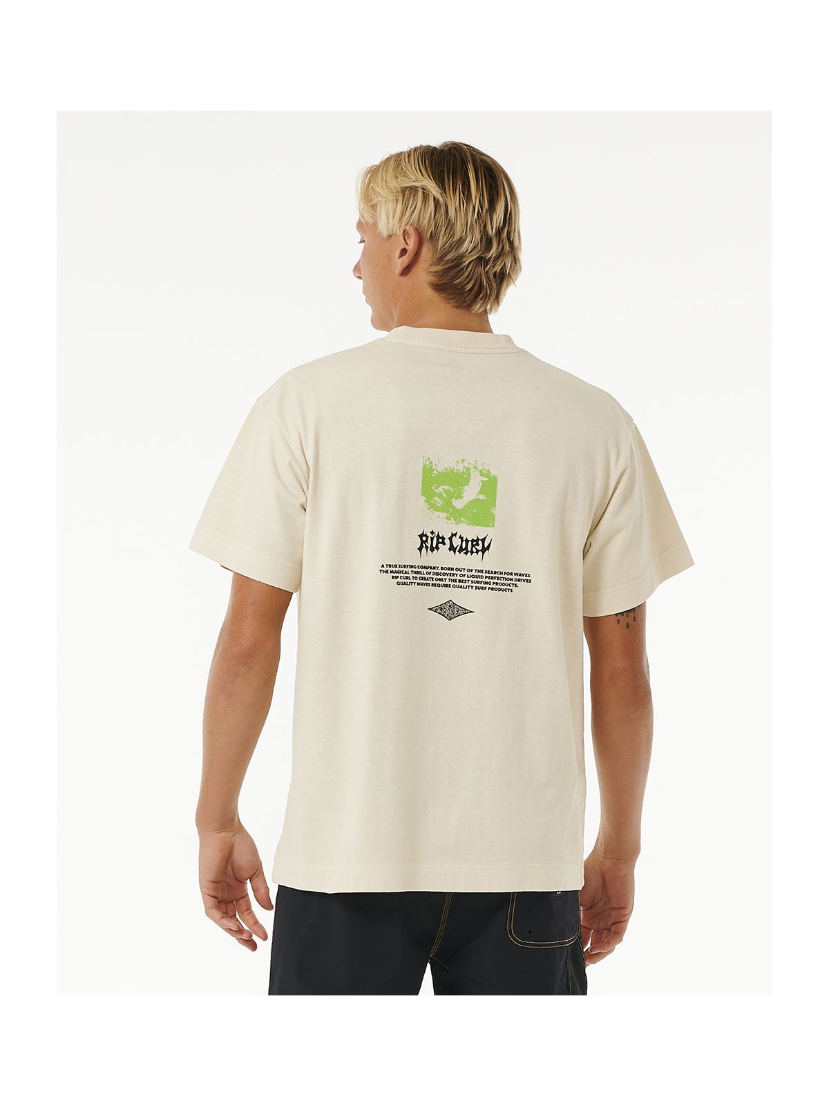 Koszulka RIP CURL Qsp Metal Core Tee biały - Adventure Sports