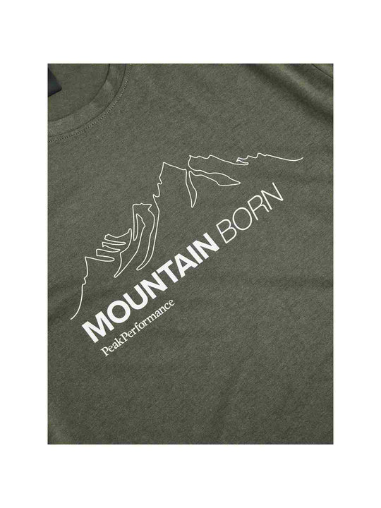 Koszulka Peak Performance M Explore Graphic Tee zielony - Adventure Sports
