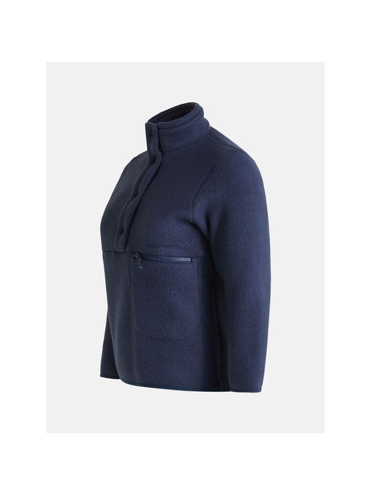 Bluza polarowa damska Peak Performance W Fleece Snap T Neck granatowy - Adventure Sports
