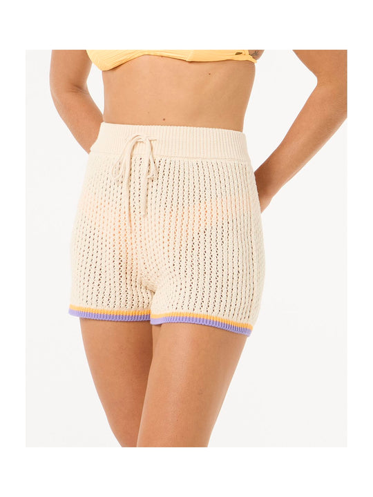 Szorty RIP CURL Cala Vadella Crochet Short biały

