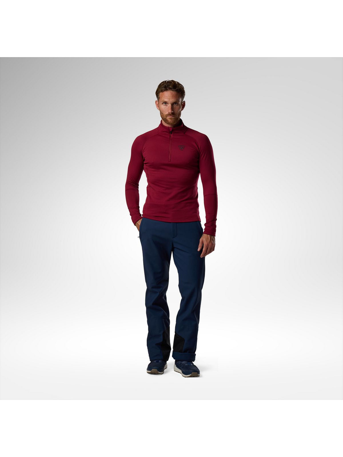 Bluza męska ROSSIGNOL Blackside Fleece Hz bordowa