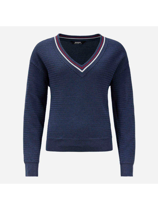 Sweter damski ROSSIGNOL W Knitted V Neck granatowy
