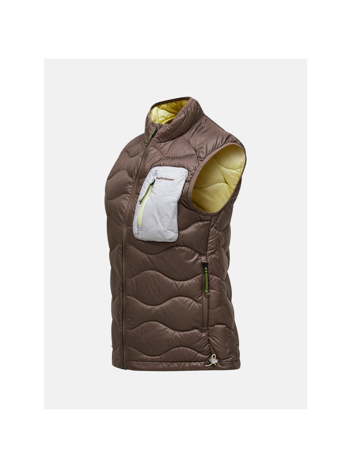 Kamizelka puchowa damska PEAK PERFORMANCE Helium Utility Down Vest brązowa