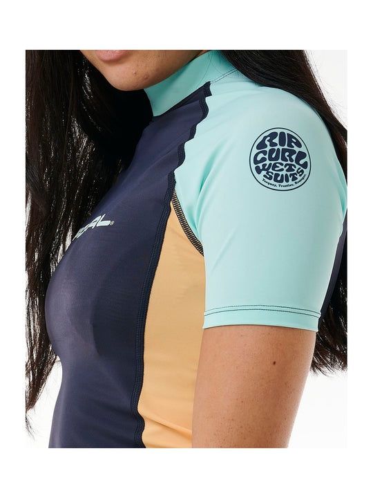 Lycra RIP CURL Block Party Upf 50 Ss Tee granatowy - Adventure Sports
