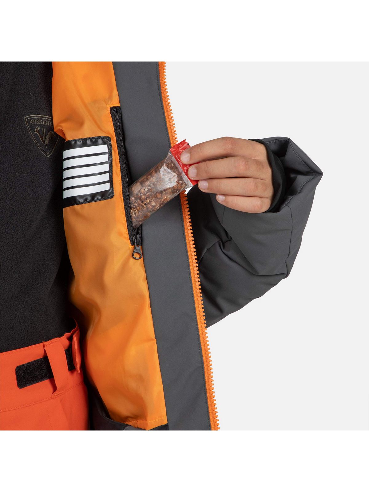 Kurtka narciarska chłopięca Rossignol Boy Siz Jkt szary - Adventure Sports