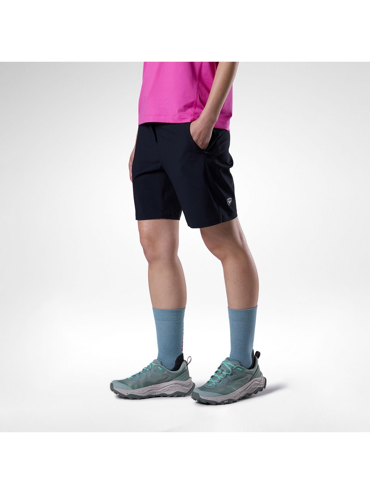Szorty damskie ROSSIGNOL W Stretch Chino Short 7' czarne