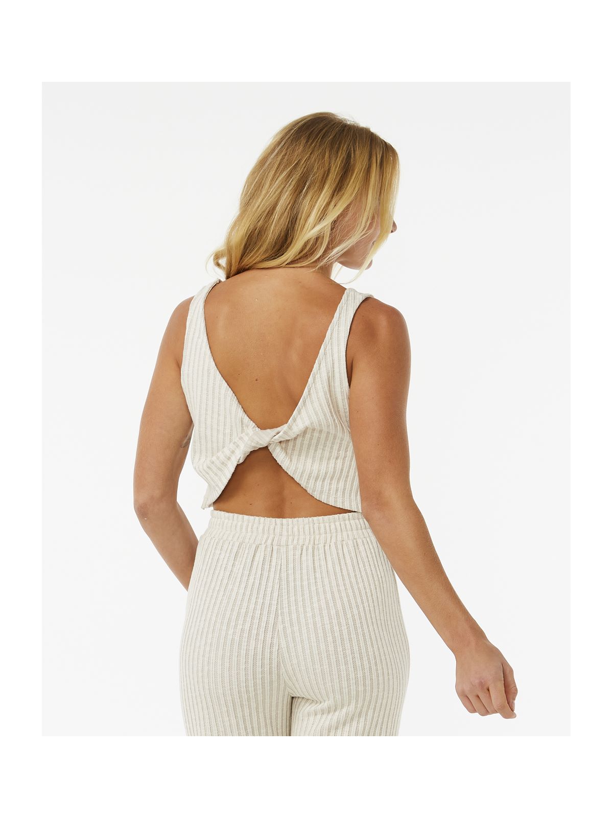 Koszulka RIP CURL Sea Of Dreams Rib Top beżowy - Adventure Sports