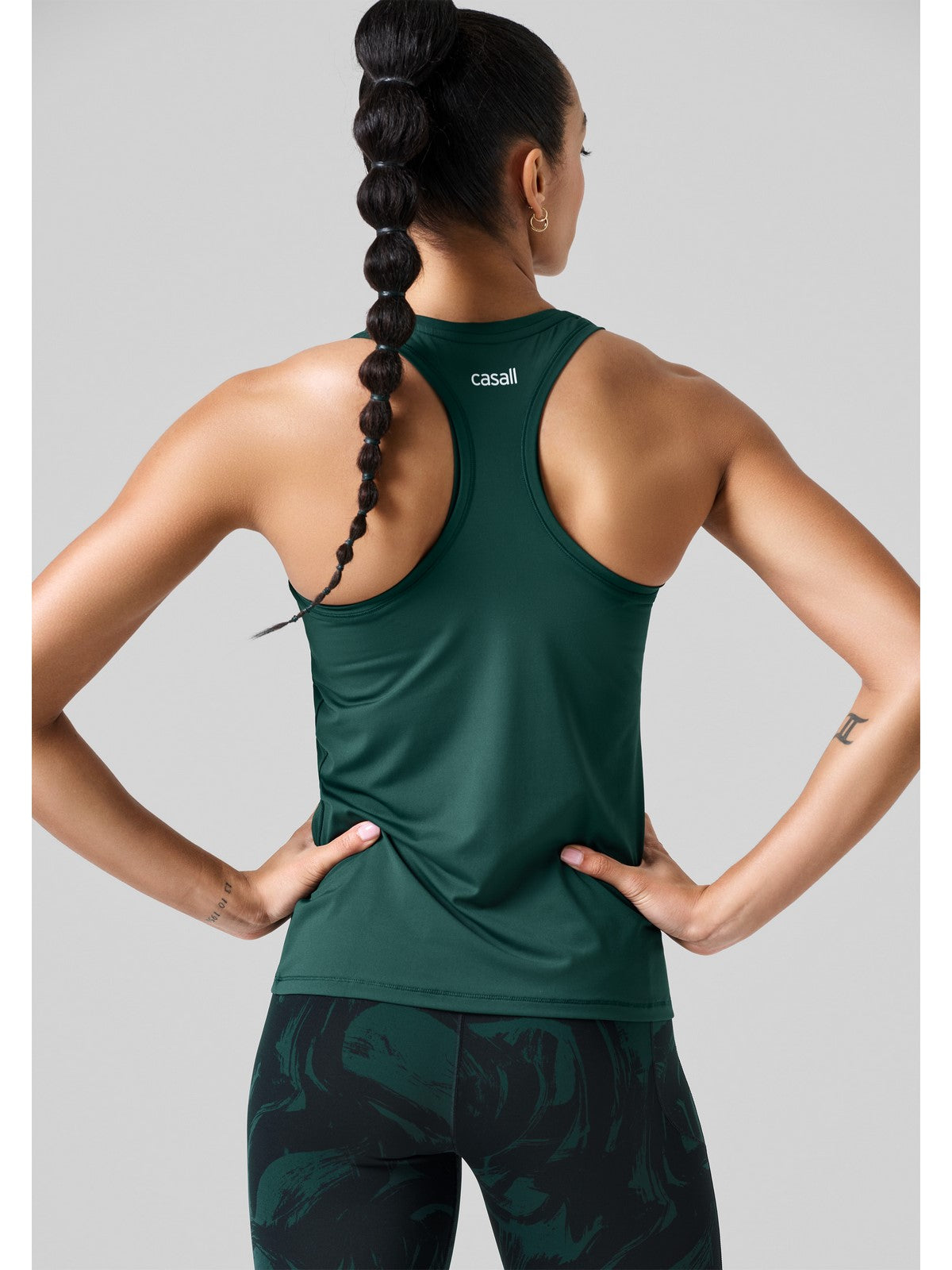 Koszulka CASALL Essential Racerback Tank zielony - Adventure Sports