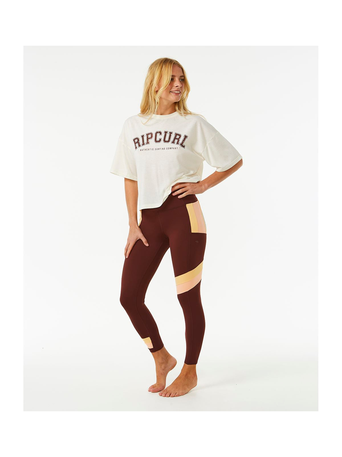 Spodnie RIP CURL Rss Revival Legging brązowy - Adventure Sports