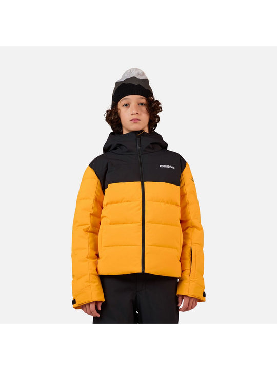 Kurtka narciarska dziecięca ROSSIGNOL Boy Siz Quilted Jkt żółta
