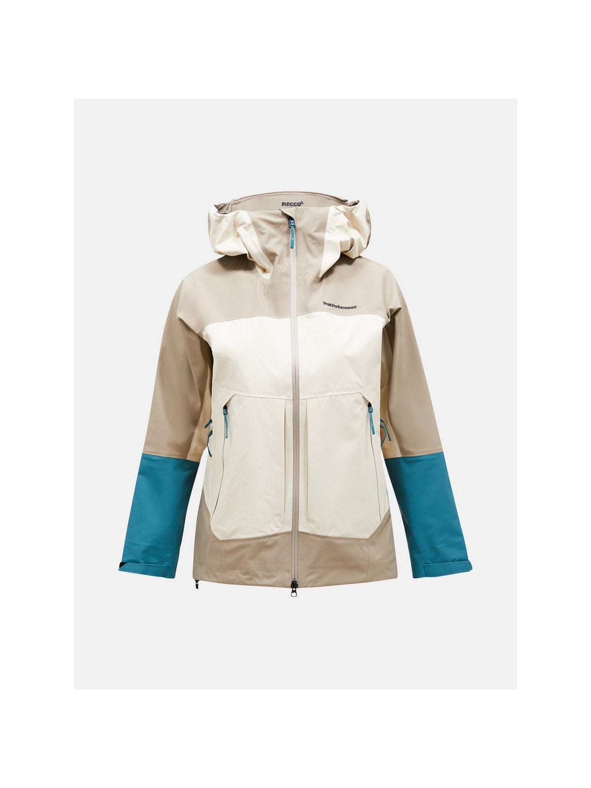 Kurtka z membraną damska Peak Performance W Vislight Gore beżowa - narciarska - Adventure Sports