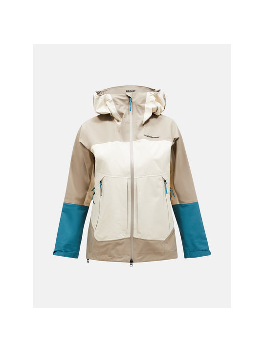Kurtka z membraną damska Peak Performance W Vislight Gore beżowa - narciarska - Adventure Sports
