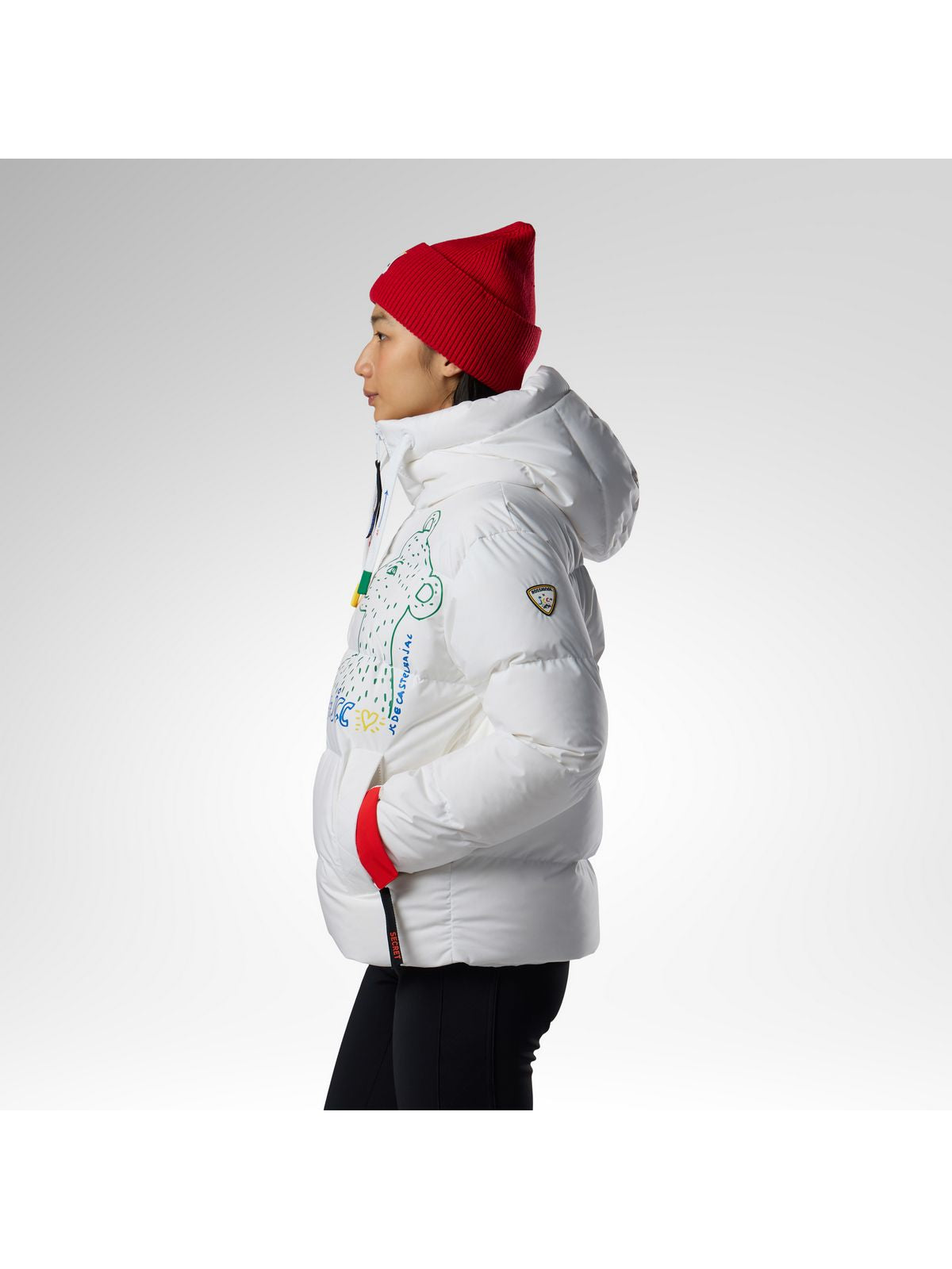 Kurtka narciarska damska ROSSIGNOL W Jcc Allsnow Down Ski Jacket biała
