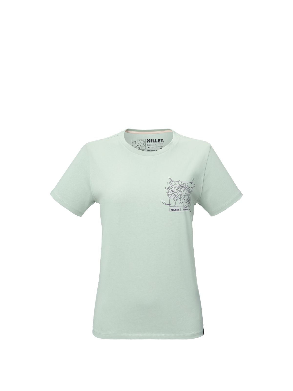 Koszulka damska MILLET Cimaï Collab Ts Ss W pastelowy zielony