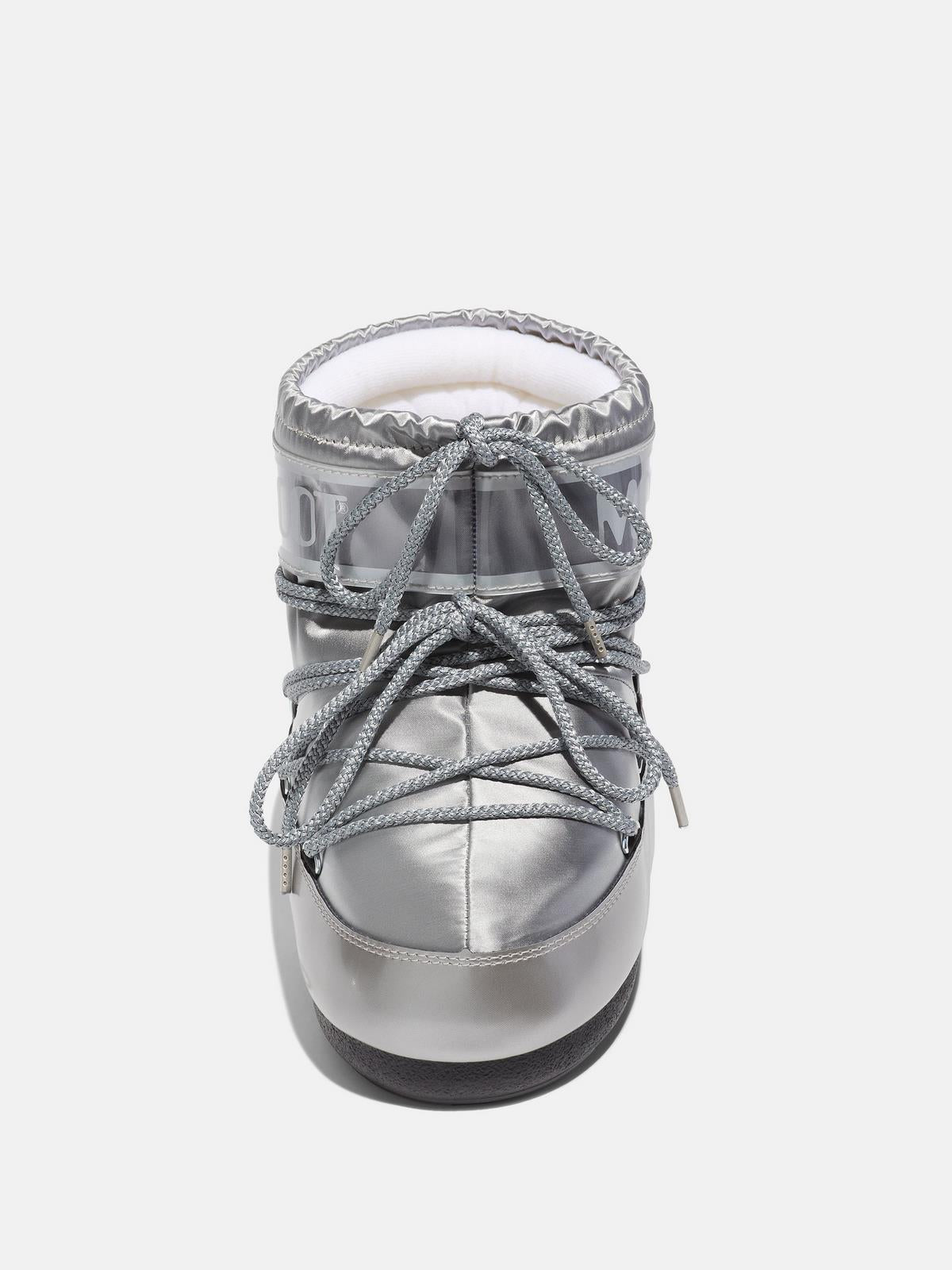 Buty śniegowe damskie MOON BOOT Icon Low Glance srebrne