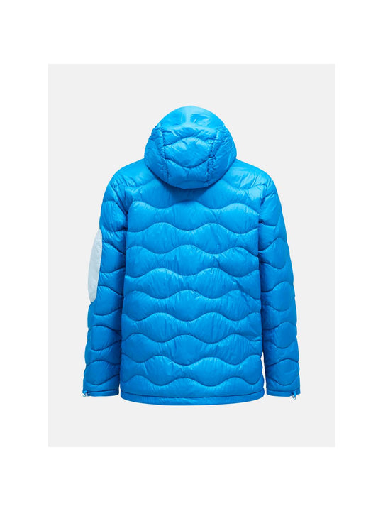 Kurtka puchowa męska PEAK PERFORMANCE Helium Utility Down Hood Jacket Men niebieski - Adventure Sports
