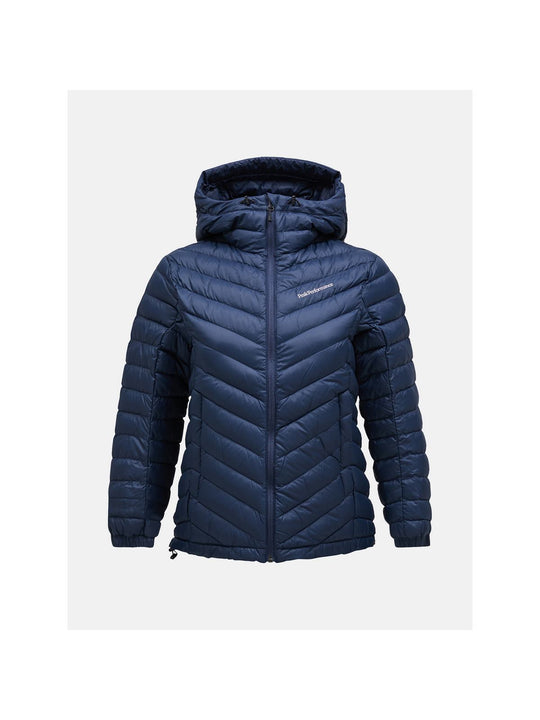 Kurtka puchowa damska Peak Performance W Frost Down Hood Jacket granatowy - narciarska - Adventure Sports
