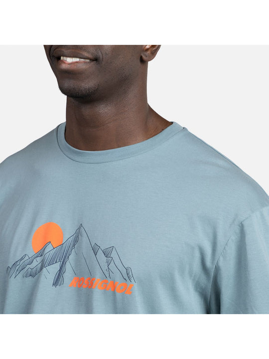 Koszulka męska ROSSIGNOL Waterfall Tee niebieski - Adventure Sports
