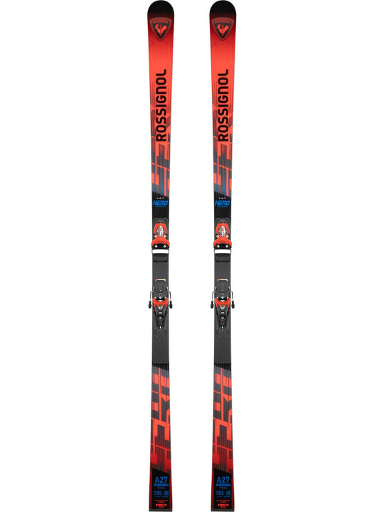 Narty ROSSIGNOL HERO Athlete GS 185 R22 + wiązania LOOK SPX15 Rockerace
