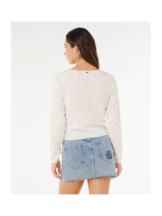 Sweter damski RIP CURL Pacific Knit Cardi biały
