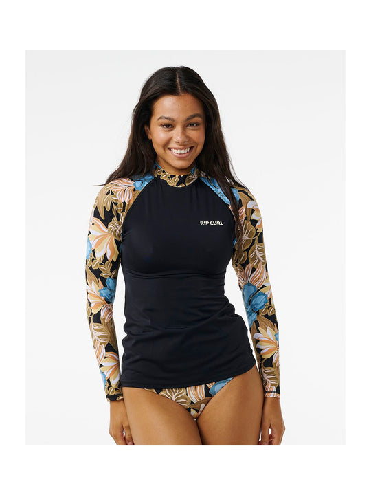 Lycra RIP CURL Follow The Sun Upf 50 L/S czarny - Adventure Sports
