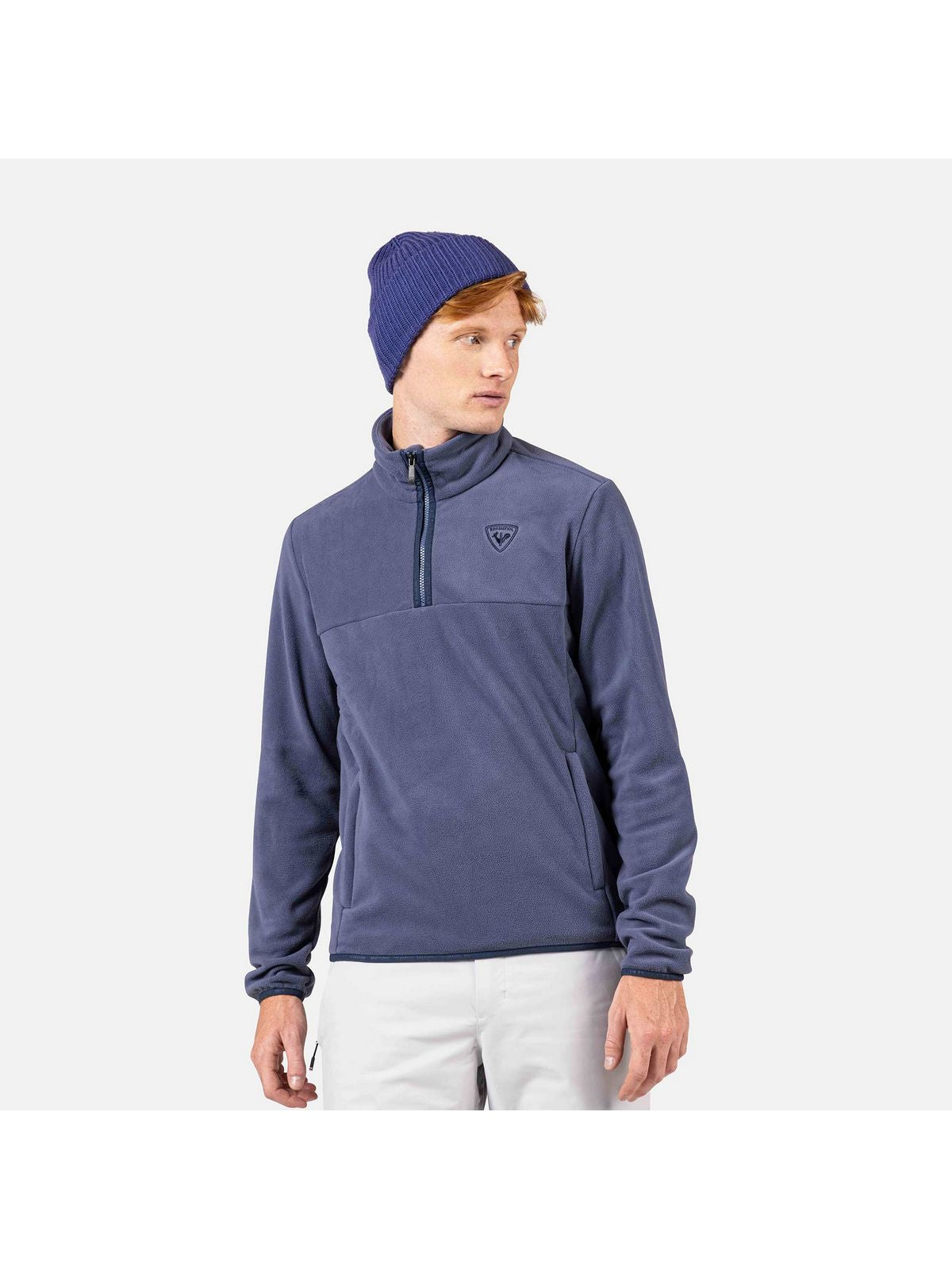 Bluza męska ROSSIGNOL Strawpile Fleece Fz niebieska