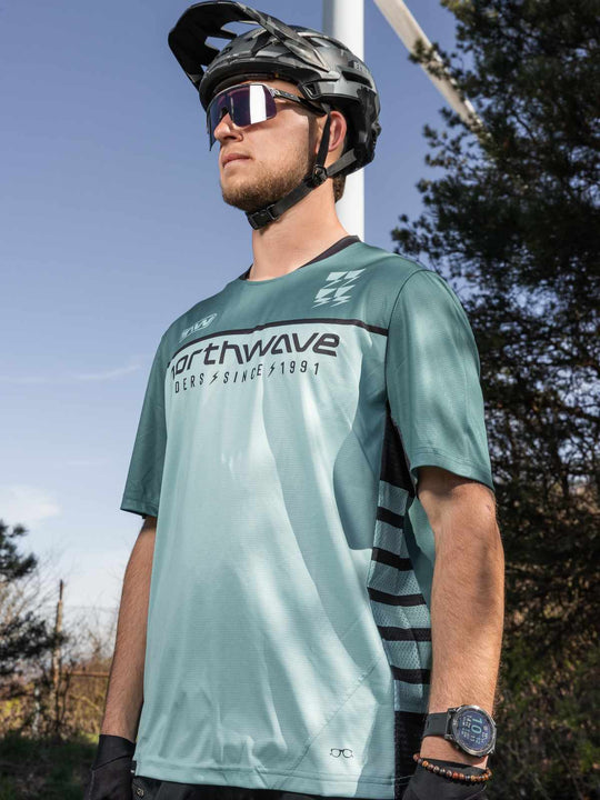 Koszulka rowerowa NORTHWAVE Edge 2 Jersey zielony - Adventure Sports
