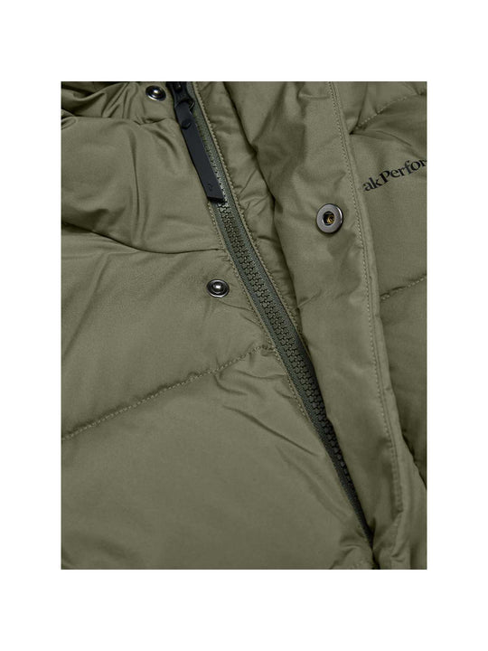 Parka Peak Performance Jr Long Puffer zielony - Kurtka - Adventure Sports

