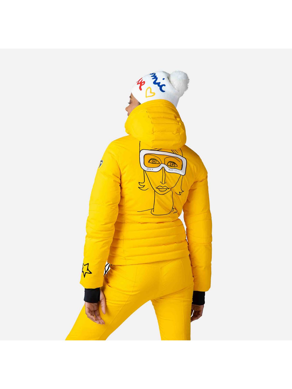 Kurtka Rossignol W Stellar Down Jkt żółty - narciarska - Adventure Sports