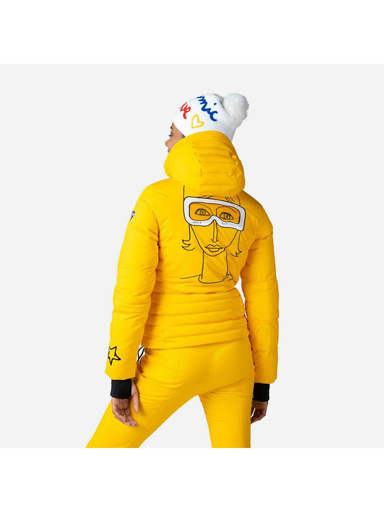Kurtka Rossignol W Stellar Down Jkt żółty - narciarska - Adventure Sports
