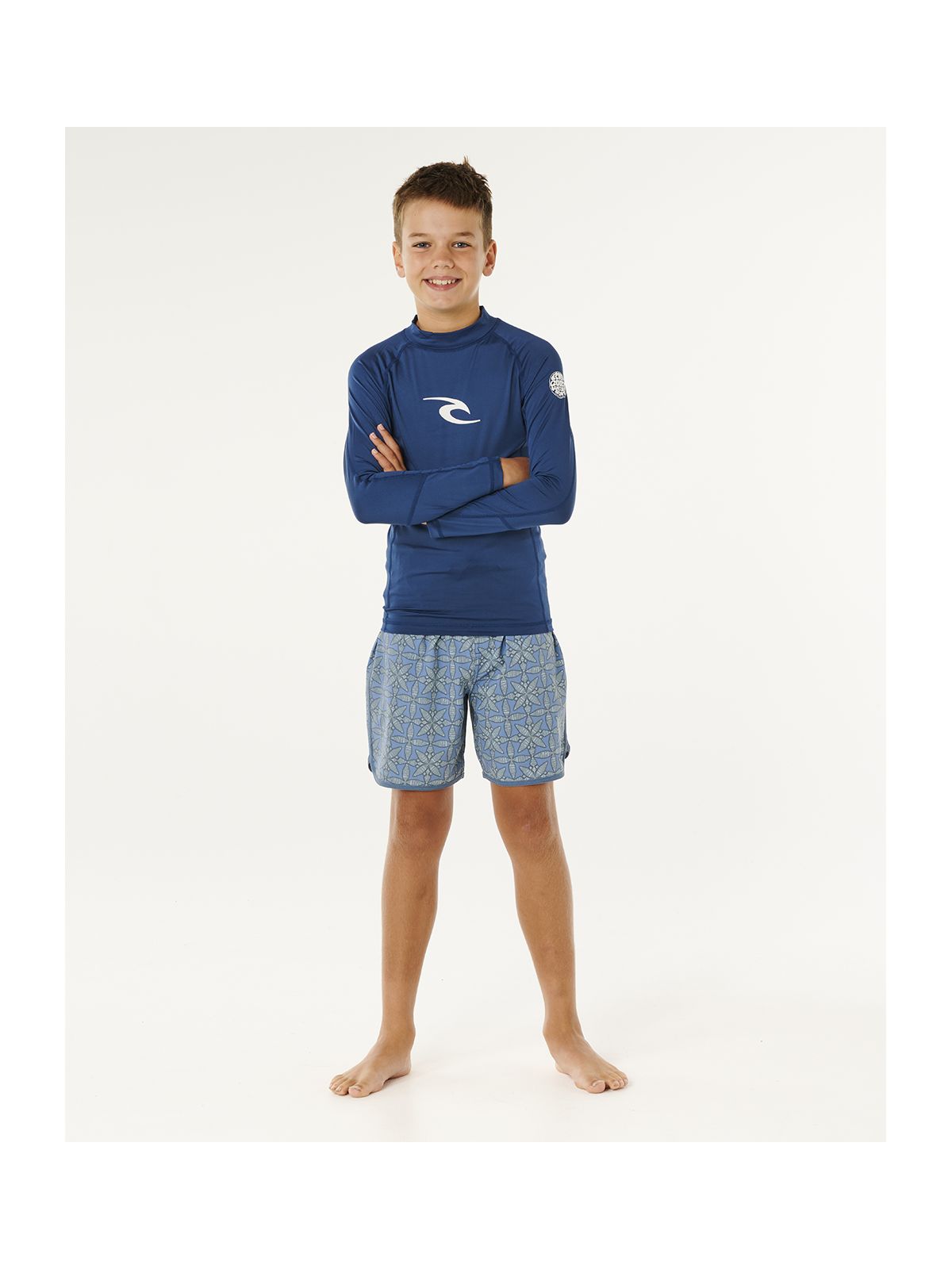 Lycra chłopięca RIP CURL Waves Upf L/S-Boy niebieska